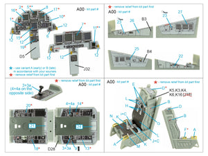 Intérieur coloré imprimé en 3D pour F-15E de Quinta Studio QD48426 (Academy) à l&amp;#39;échelle 1/48 – imagen 2