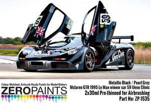 Zero Paints ZP-1535 McLaren GTR 1995, voiture victorieuse au Mans, référence 59, kit de peinture Ueno Clinic, 2 x 30 ml – image 2
