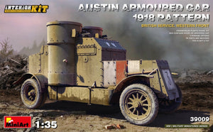 Miniart 39009 Voiture blindée Austin modèle 1918. Service britannique. Front de l&amp;#39;Ouest. Maquette intérieure 1/35