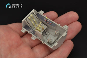 Intérieur imprimé en 3D et coloré sur papier décalcomanie Quinta Studio QD32059 Me-262A (pour maquette Trumpeter) 1/32 – immagine 4