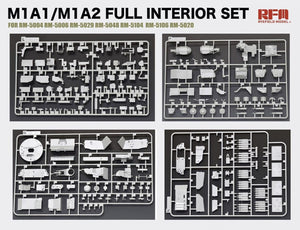 Rye Field Model 5121 M1A1 / M1A2 Abrams Ensemble intérieur complet 1/35 – immagine 3
