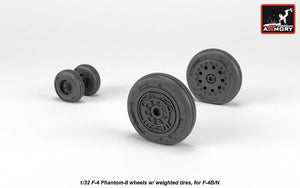 Roues Armory Models AW32306 F-4 Phantom-II avec pneus lestés, échelle 1/32 (début de production) – imagen 4