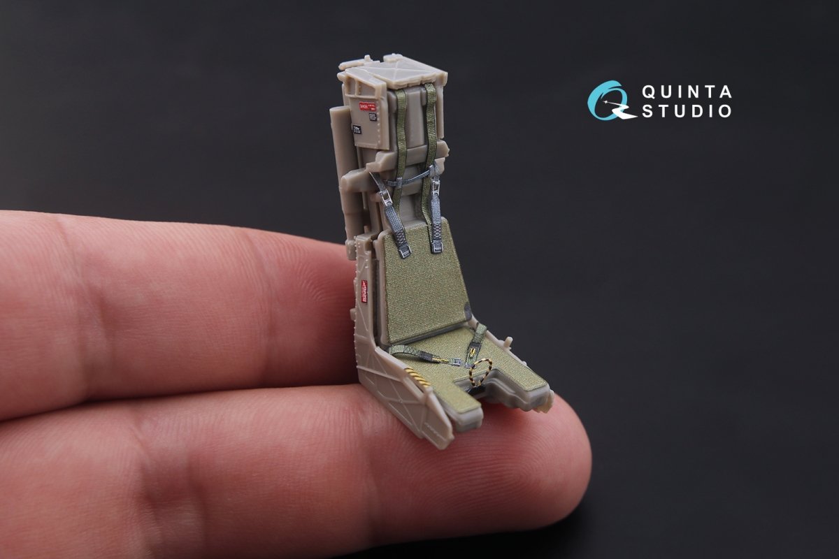Intérieur imprimé en 3D et coloré sur papier décalcomanie Quinta Studio QD32067 F/A-18E (pour maquette Revell) 1/32 – imagen 7