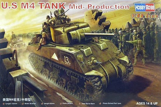 Hobby Boss 84802 Maquette de char américain M4 (échelle 1/48)