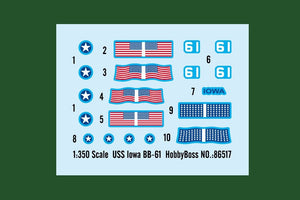 Hobby Boss 86517 USS Iowa BB-61 1/350  – immagine 3