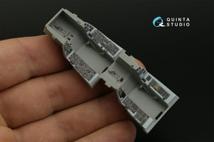 Intérieur imprimé en 3D et coloré sur papier décalcomanie (outil Kinetic 2022) pour le F-16D Block 50 de Quinta Studio QDS-48408 (petit modèle) à l&amp;#39;échelle 1/48 – immagine 10