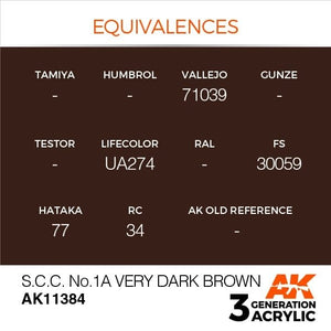 AK Interactive AK11384 SCC n° 1A Brun très foncé 17 ml – Bild 3