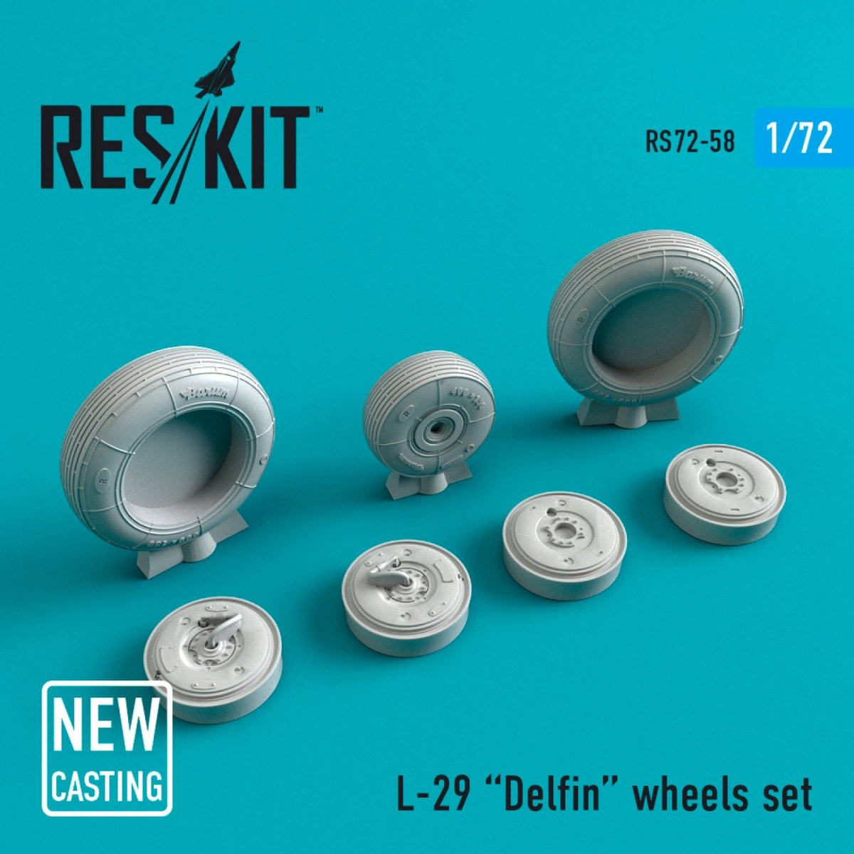 RESKIT RS72-0058 L-29 JEU DE ROUES 1/72