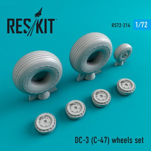 RESKIT RS72-0214 DC-3 (C-47) jeu de roues 1/72