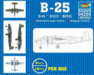 Trumpeter 04204 Bombardier B-25 Mitchell 1/200