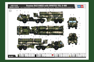 Hobby Boss 85517 BAZ-64022 russe avec TEL S-400 5P85TE2 (1/35) – image 6