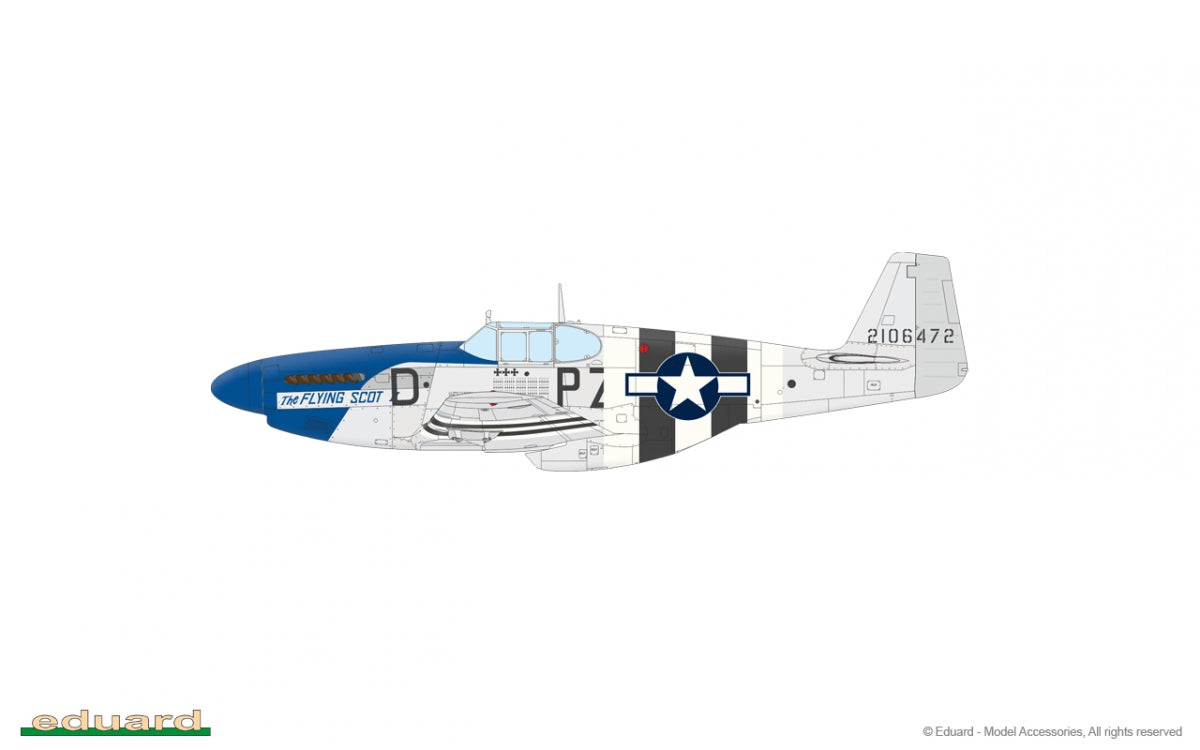 Eduard 11181 OVERLORD : MUSTANGS DU JOUR J / COMBINAISON DOUBLE P-51B MUSTANG 1/48 – image 4