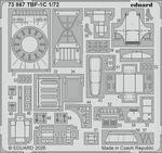 Eduard BIG72192 Grumman TBF-1C Avenger (Folded Wings) - Big Ed Set Hobby Boss Kits 1/72