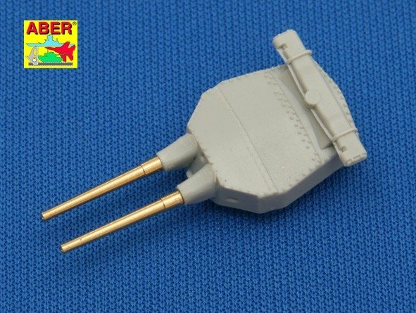 Aber 1/700L-09 Set of 8 pcs 381mm short barrels for turrets with antiblast covers ships Hood 1/700 – zdjęcie 2