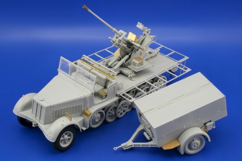 Édouard 36104 Sd. Kfz.7/2 (début) Flak 37 37mm 1/35 Trumpeter  – immagine 3