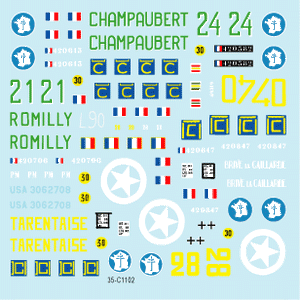 Star Decals 35-C1102 Shermans français n° 1 1/35 – Bild 3