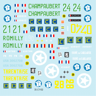 Star Decals 35-C1102 Shermans français n° 1 1/35 – Bild 3