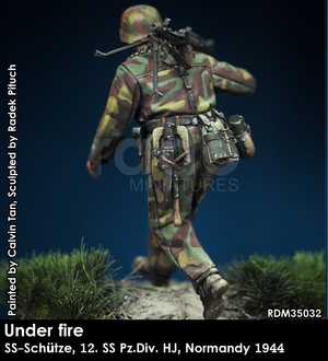 RADO Miniatures RDM35032 Sous le feu. W-SS MG Schütze, 12. SS-Pz.Div. HJ, Normandie 1944 1/35 – immagine 5