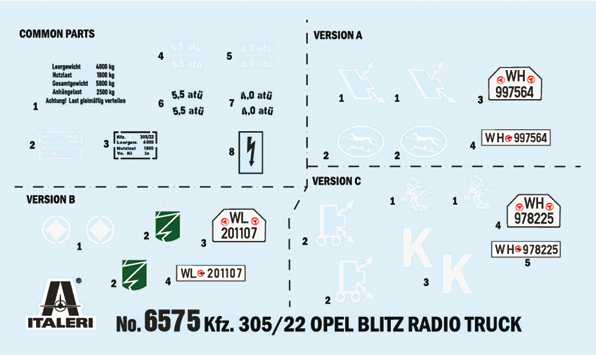 Italeri 6575 Opel Blitz Camion radio 1/35 – image 2