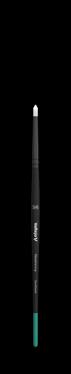 VALLEJO B08001 - Pinceau - Rond synthétique effet vieillissement - Petit  – image 2