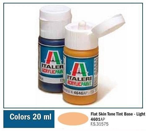 Italeri 4601AP FLAT SKIN TONE TINT BASE - LIGHT 20ml