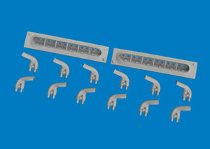 Eduard 6481061 P-40 Pots d&amp;#39;échappement en queue de poisson IMPRESSION Eduard 1/48  – immagine 3