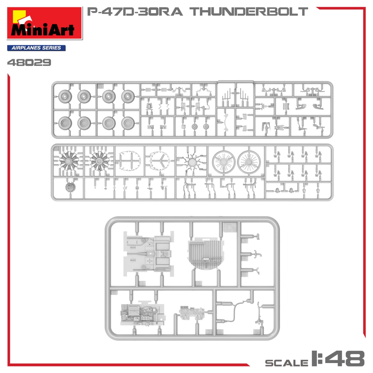 MiniArt 48029 P-47D-30RA THUNDERBOLT - Kit avancé 1/48 – imagen 8