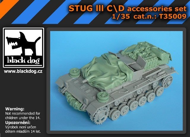 Ensemble d'accessoires Black Dog T35009 Stug III C/D pour Dragon 1/35