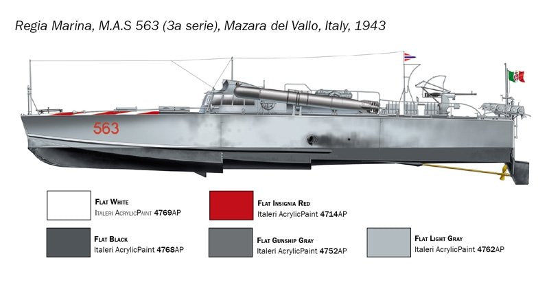 Italeri 5626 MAS 563/568 avec équipage 1/35  – Bild 3