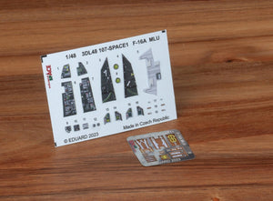 Maquette Eduard 3DL48107 F-16A MLU SPACE KINETIC au 1/48