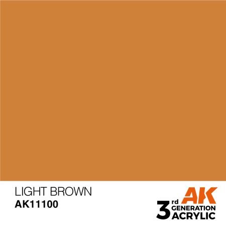AK Interactive AK11100 MARRON CLAIR – STANDARD 17 ml
