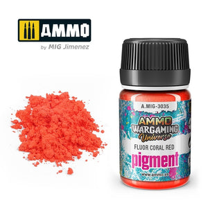 AMMO par Mig Jimenez 3035 Pigment Fluor Rouge Corail 35ml