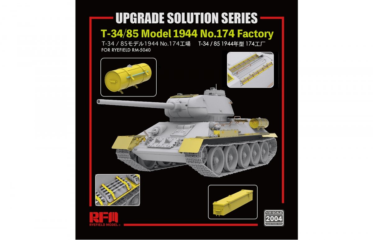 Série de solutions de mise à niveau Rye Field Model 2004 pour T-34/85 1/35