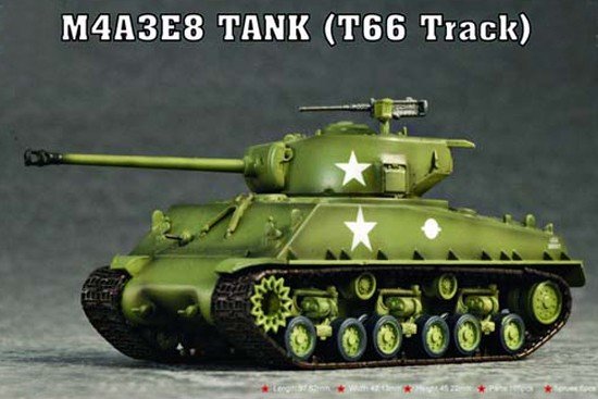 Trumpeter 07225 Char M4A3E8 (chenille T66) (1/72)