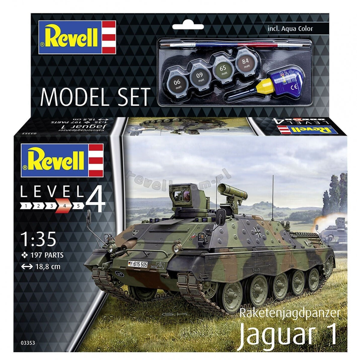 Revell - 63353 - Raketenjagdpanzer Jaguar 1, modèle 1/35
