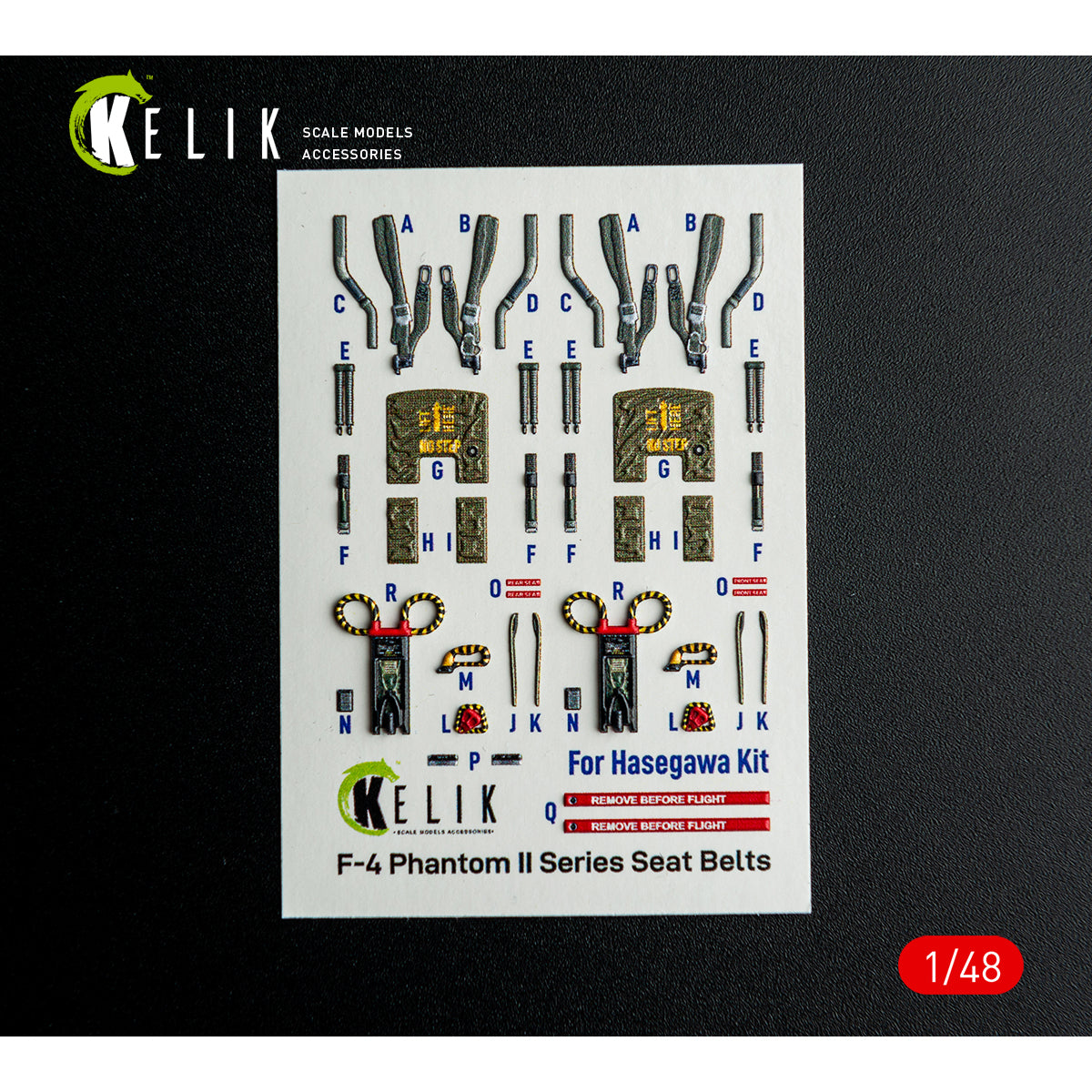 KELIK K48148 F-4E - interior 3D decals for Hasegawa kit 1/48 – immagine 2