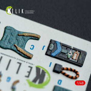 KELIK K48151 HARRIER GR3 - interior 3D decals for Kinetic kit 1/48 – immagine 4