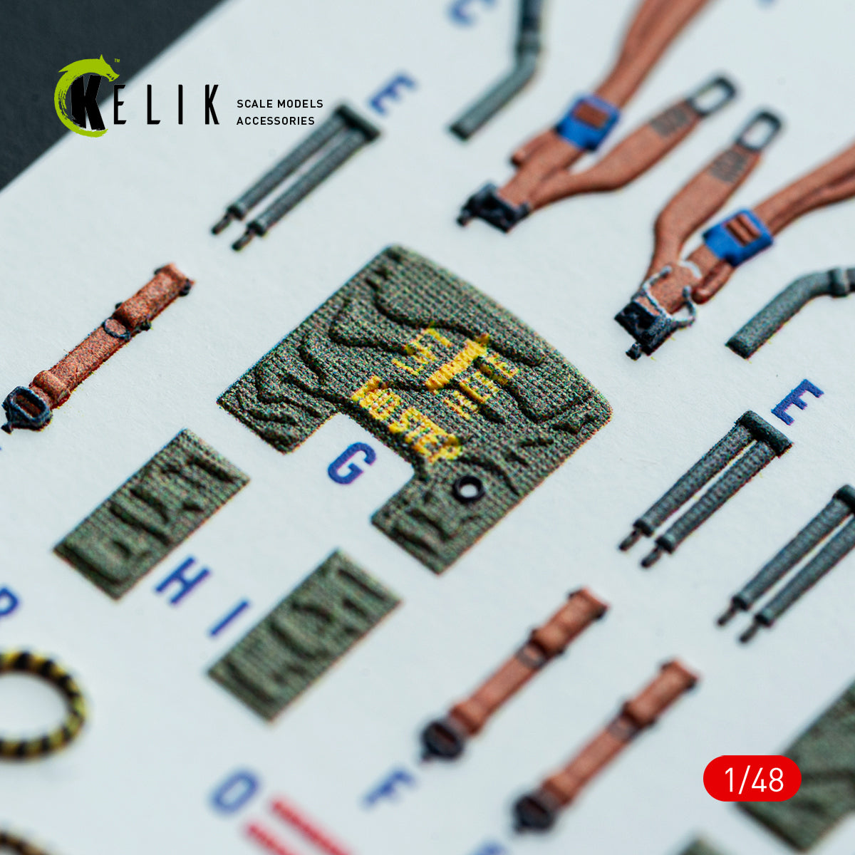 KELIK K48146 RF-4E - interior 3D decals for Hasegawa kit 1/48 – immagine 5
