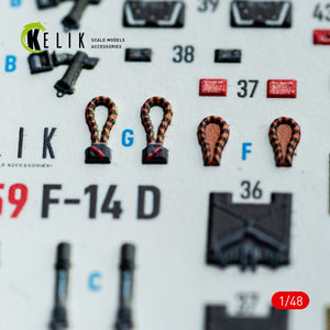 KELIK K48159 F-140 - interior 3D decals for GWH kit 1/48 – imagen 6