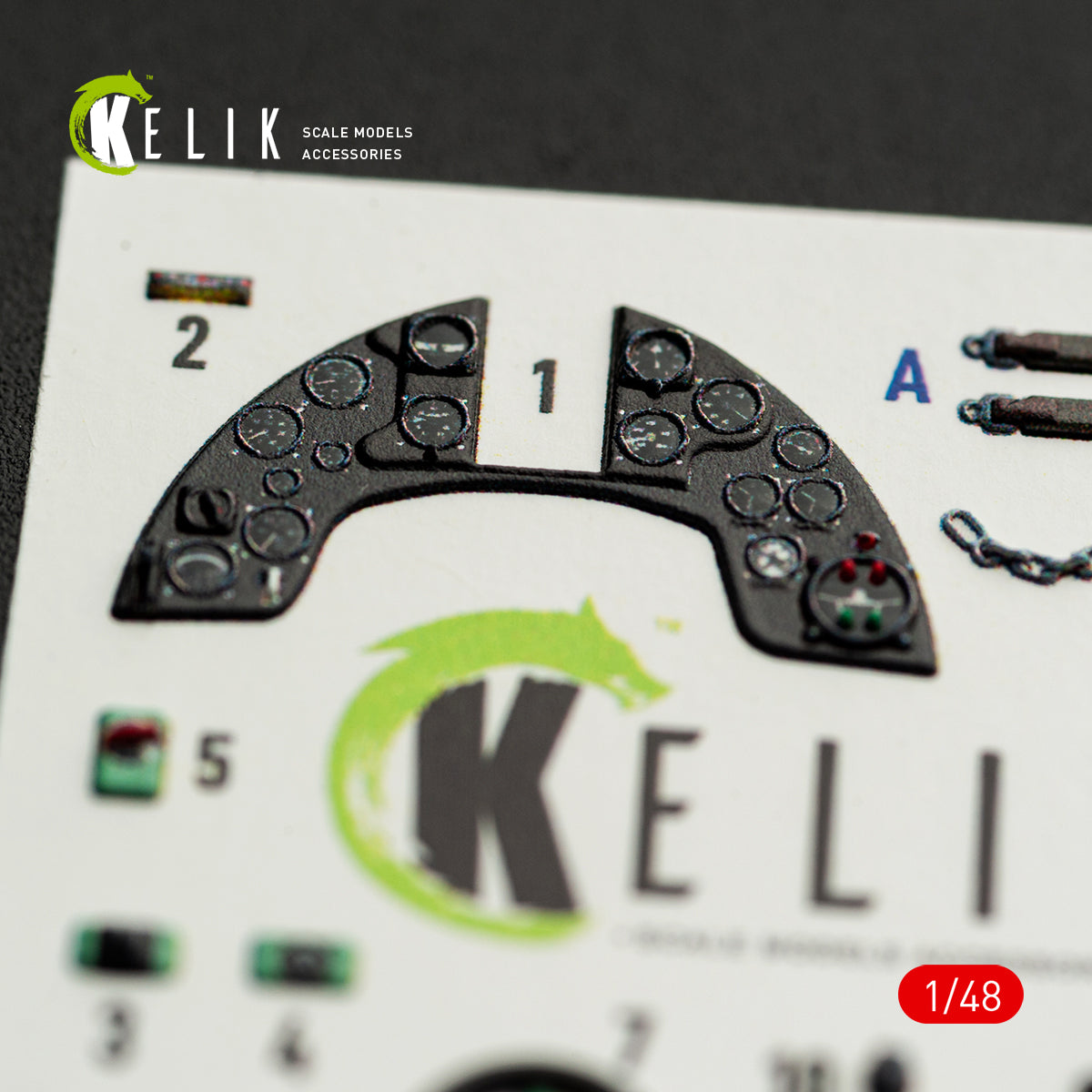 KELIK K48163 MC.200 - interior 3D decals for Italeri kit 1/48 – imagen 3