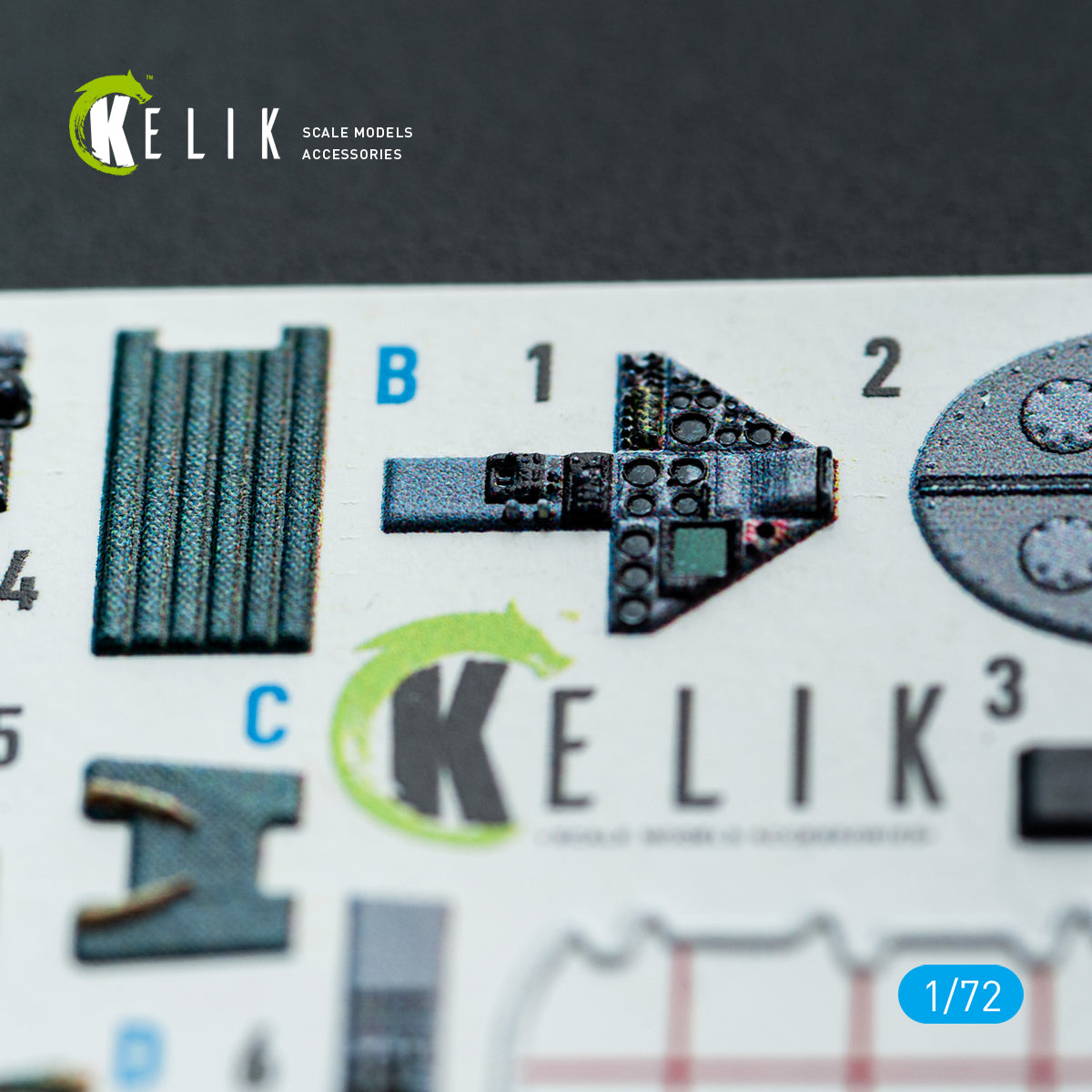 KELIK K72226 FRS.1 SEA Harrier - interior 3D decals for Italeri kit 1/72 – imagen 4