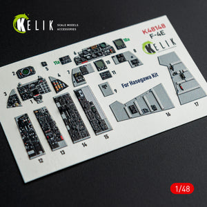 KELIK K48148 F-4E - interior 3D decals for Hasegawa kit 1/48 – immagine 6