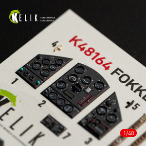 KELIK K48164 FOKKER D.XXI - interior 3D decals for Special Hobby kit 1/48 – Bild 4