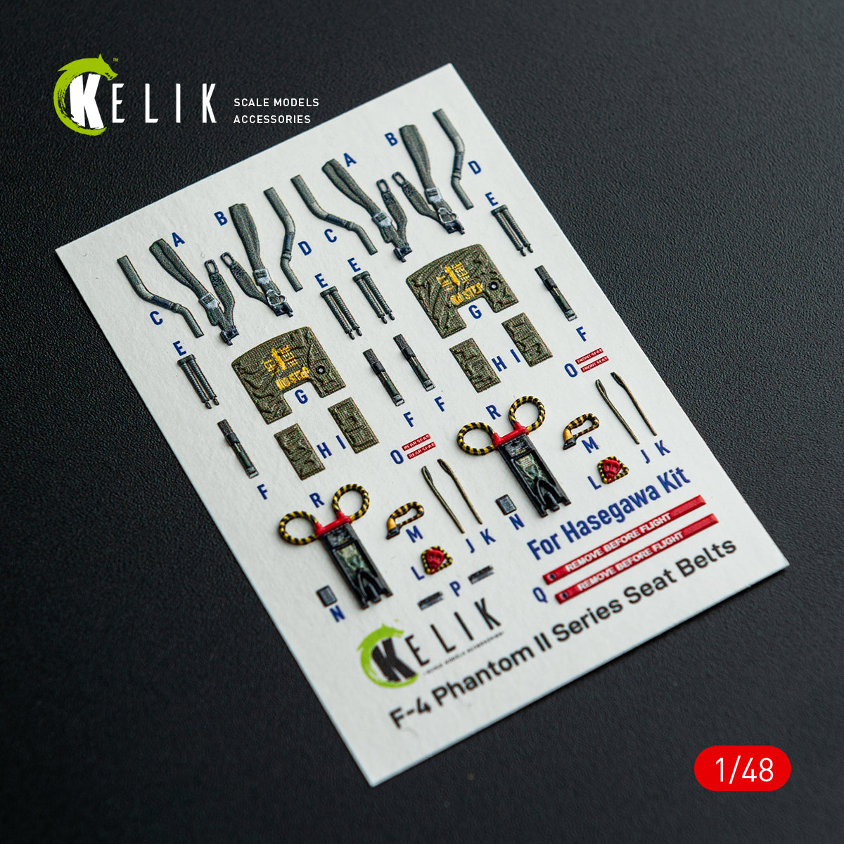 KELIK K48148 F-4E - interior 3D decals for Hasegawa kit 1/48 – immagine 8