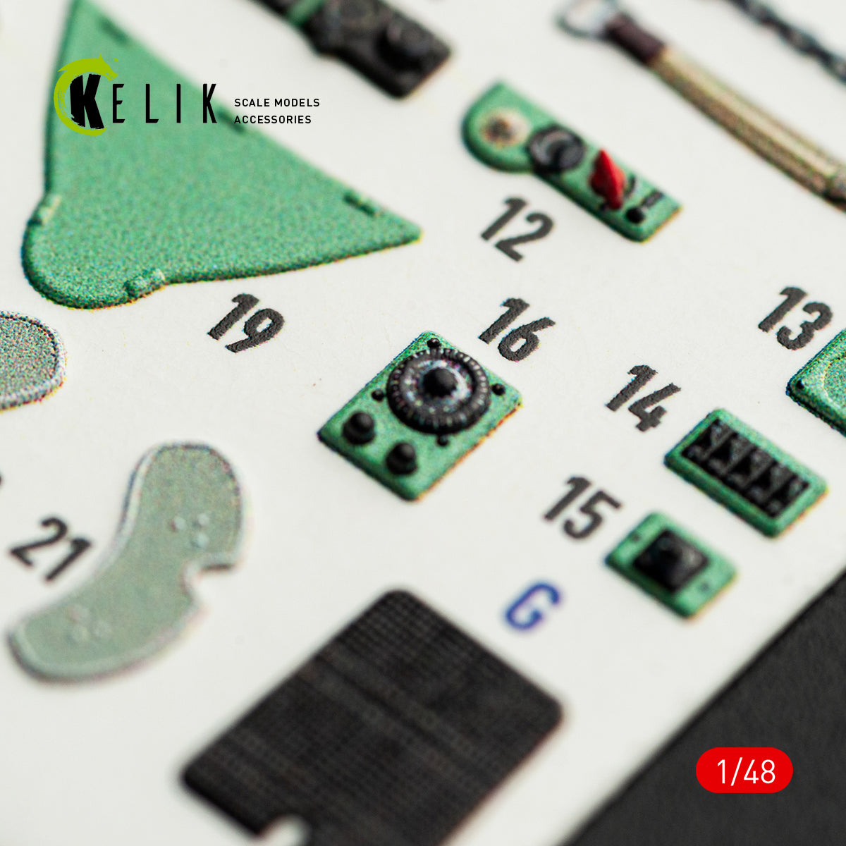 KELIK K48163 MC.200 - interior 3D decals for Italeri kit 1/48 – imagen 7