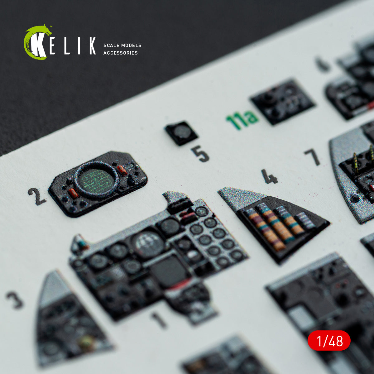 KELIK K48148 F-4E - interior 3D decals for Hasegawa kit 1/48 – immagine 11