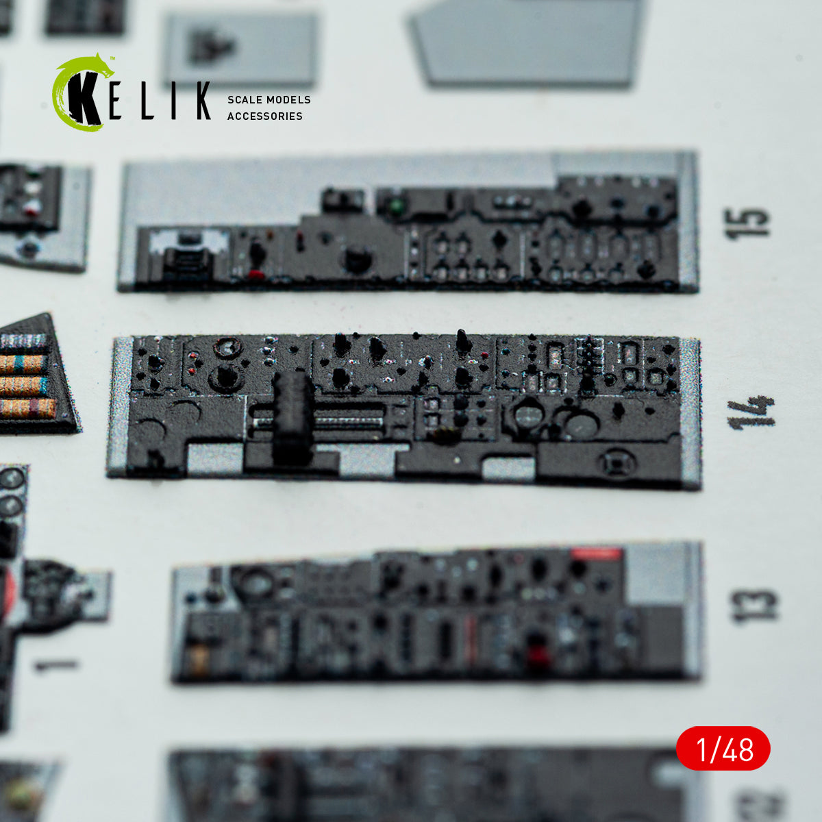 KELIK K48148 F-4E - interior 3D decals for Hasegawa kit 1/48 – immagine 12