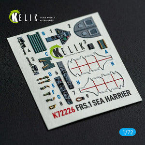 KELIK K72226 FRS.1 SEA Harrier - interior 3D decals for Italeri kit 1/72 – imagen 6