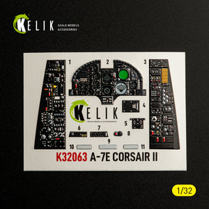 KELIK K32063 A-7E CORSAIR II - interior 3D decals for Trumpeter kit 1/32 – image 6