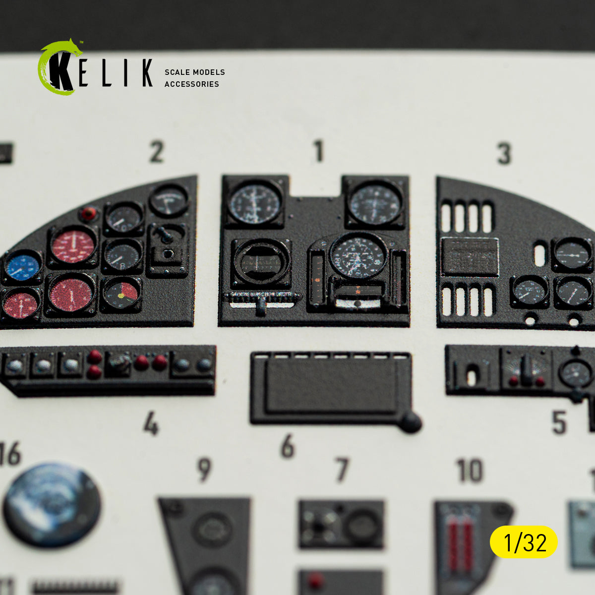 KELIK K32057 MS-406C-1 - interior 30 decals for Special Hobby kit 1/32 – immagine 4